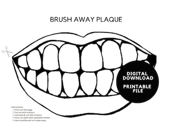 Cepillarse los dientes/Aprender higiene dental Niños Primaria/Preescolar/Guardería/Folleto educativo dental/Salud dental