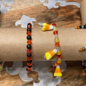 Halloween Bracelet Collection / stretchy and twine string