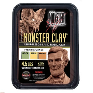 Monster Clay Premium Grade Modeling Clay - Medium - (4.5lb)