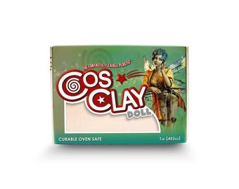 Cosclay Doll- Warm Beige - Soft - Flexible Polymer Clay (6lb)