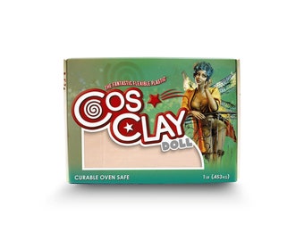 Cosclay Doll - Warm Beige - Medium Firm - Flexible Polymer Clay (6lb)