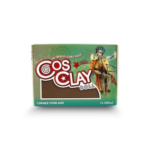 Cosclay Doll - Beaut Brown - Flexible Polymer Clay (8oz)