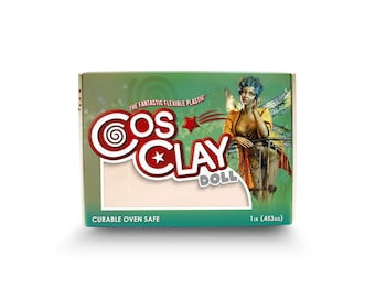 Cosclay Doll- Warm Beige - Soft - Flexible Polymer Clay (1lb)