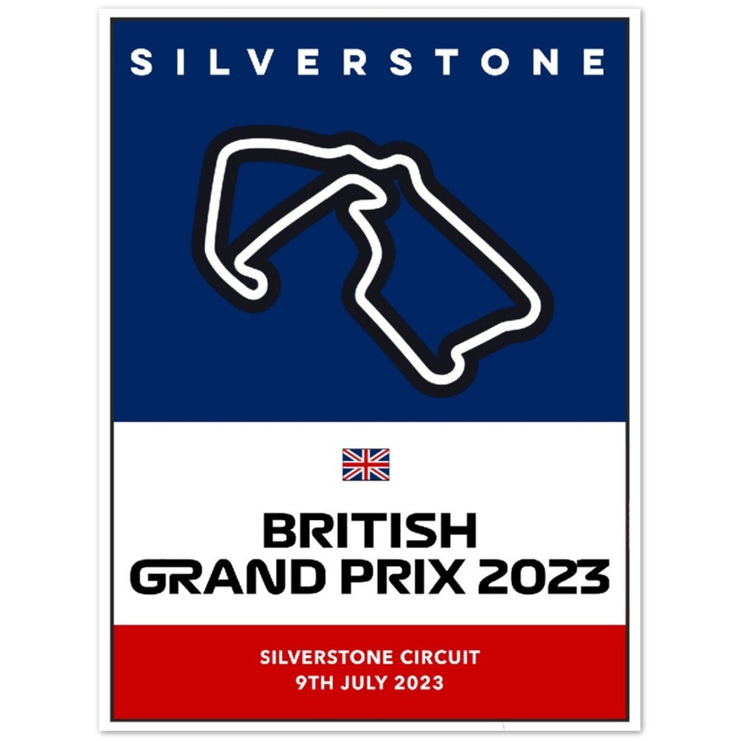 British Grand Prix F1 2023 Matte Poster Etsy