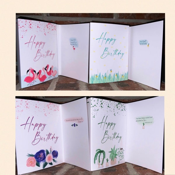 Birthday Card Collection with Bible Verse or Cute Saying