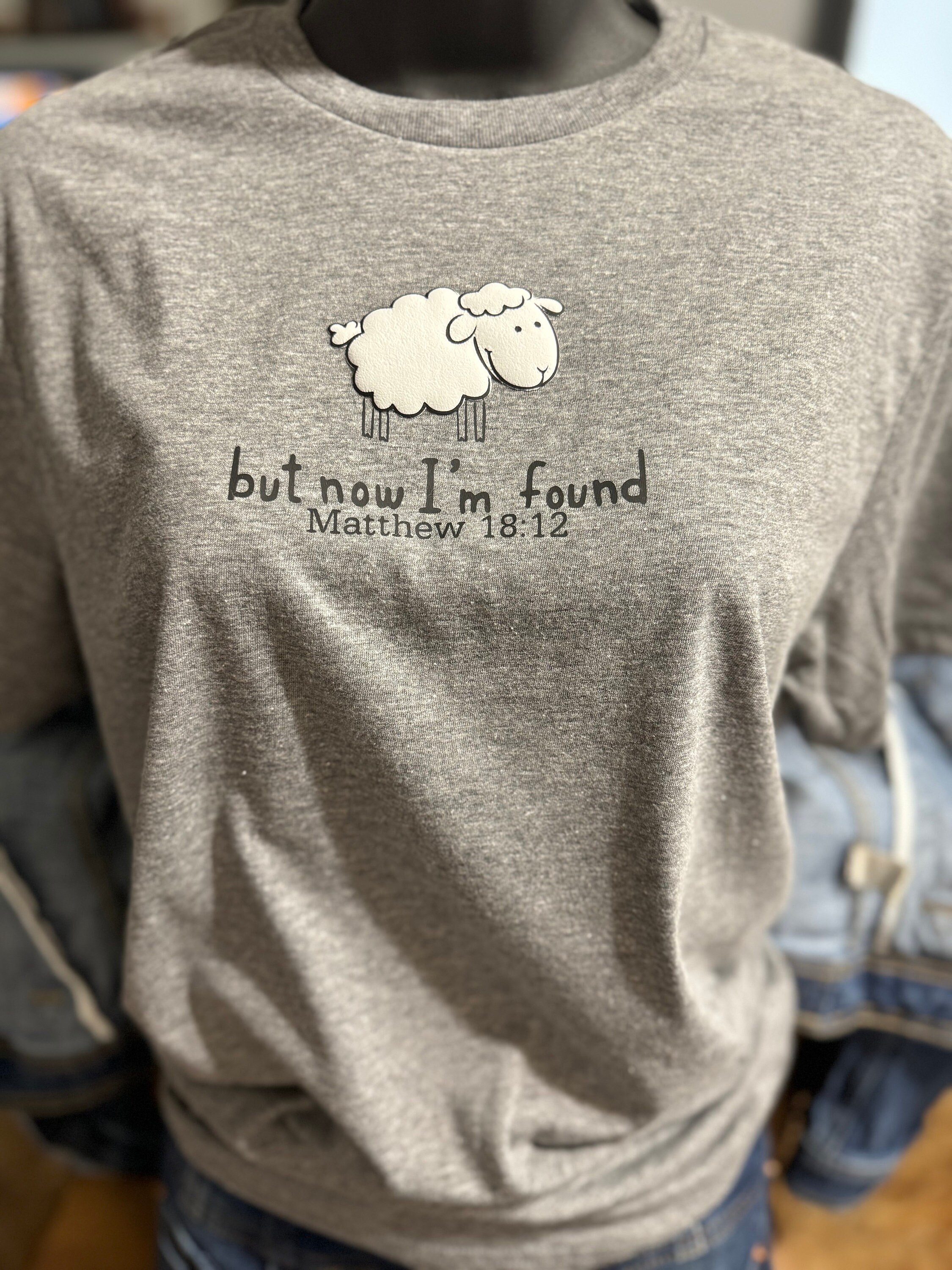 3D puffy sheep But Now Im Found t-shirt