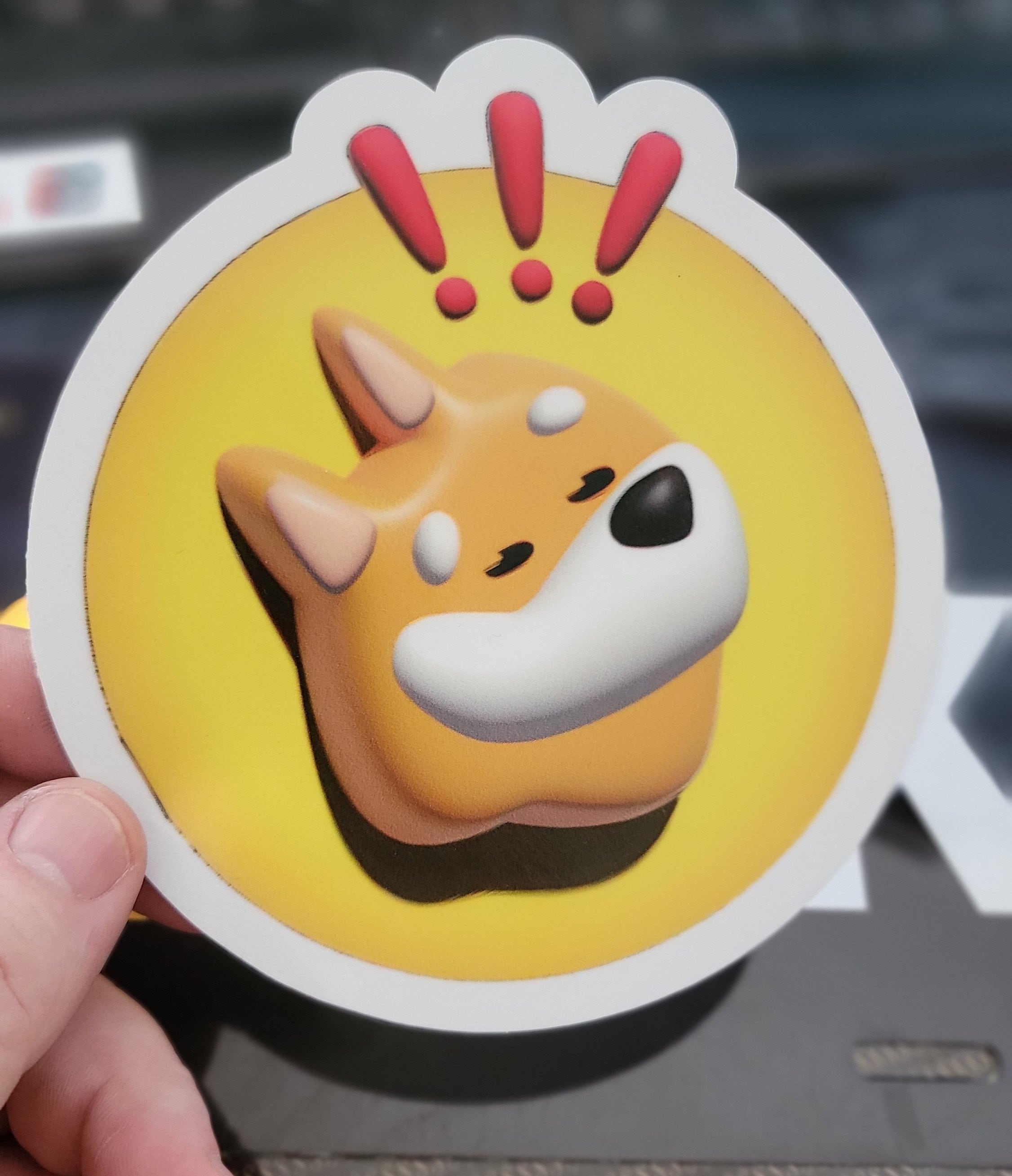 Bonk Crypto Stickers | Vinyl Sticker | Bumper Sticker | Bonk Meme Stickers  - Etsy India