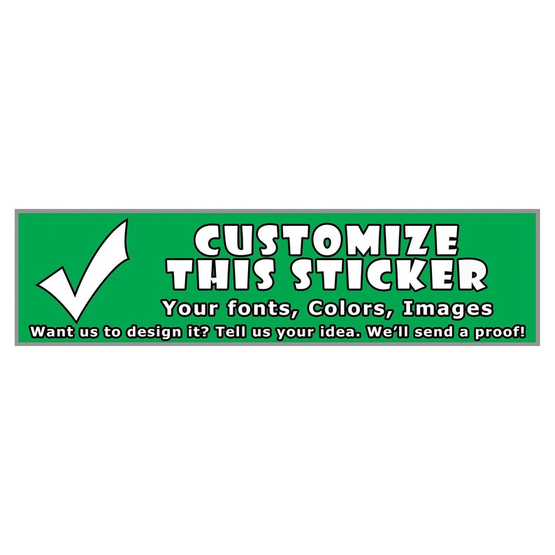 Custom Bumper Stickers | Personalized Custom Stickers | Vinyl Stickers ...