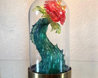 Rose Flower Beast + Glass Display Case (kaiju Art Sculpture) - Etsy