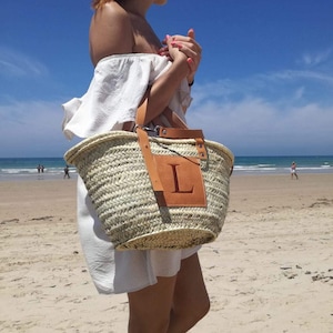 Very Large Family Beach Bag Straw Beach Basket Market Tote -  Norway