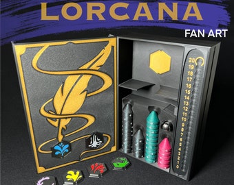 Coffret de deck pour Lorcana - avec 41 pièces et des fonctionnalités innovantes