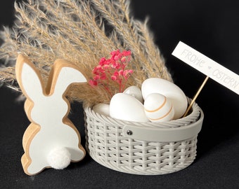 Decorative Easter basket made of biodegradable plastic
