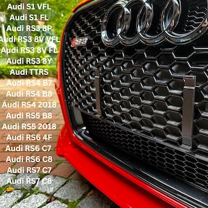 Audi RS Wabengrill Kennzeichenhalter Set, Magnetisch RS3,S1,RS4,RS5,RS6,TTRS,RS7