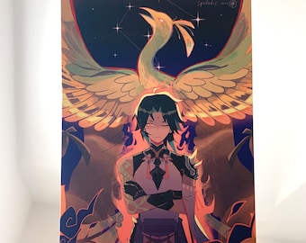 Stampa Phoenix Xiao / Genshin Impact / Stampe Anime