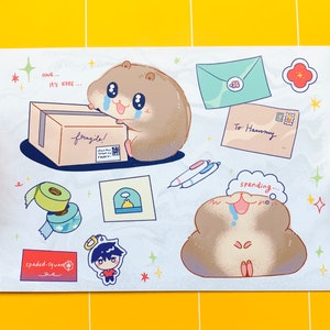 Impression shopping Hammy | postale | Impressions de journaux