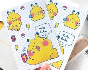 Adesivi Pika / Adesivi per diario / Adesivi decorativi
