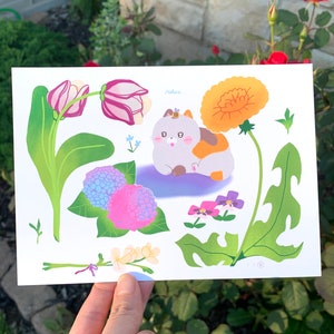 Impression de chat Plant Haven | postale | Impressions de journaux