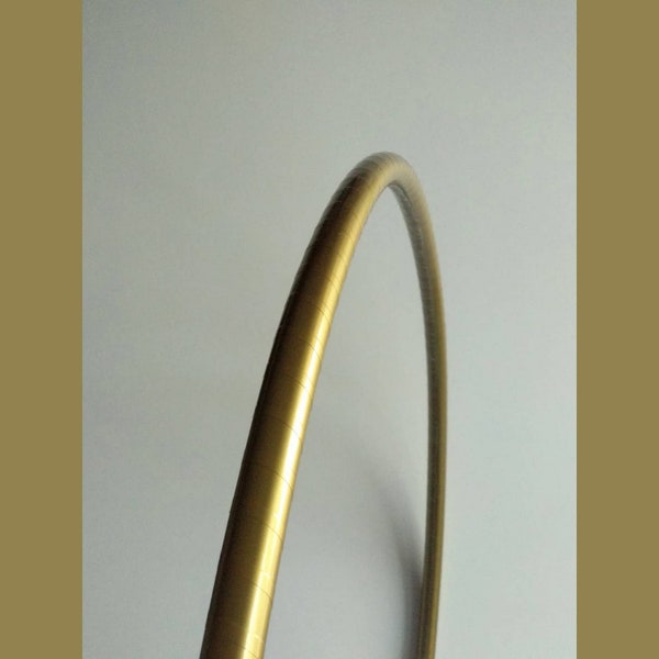 Hula hoop for kids 3-6 years old, 60cm, gold with transparent tape