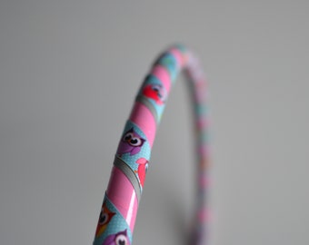 Hula hoop for kids 3-6 years old, 60cm, pink wit owls