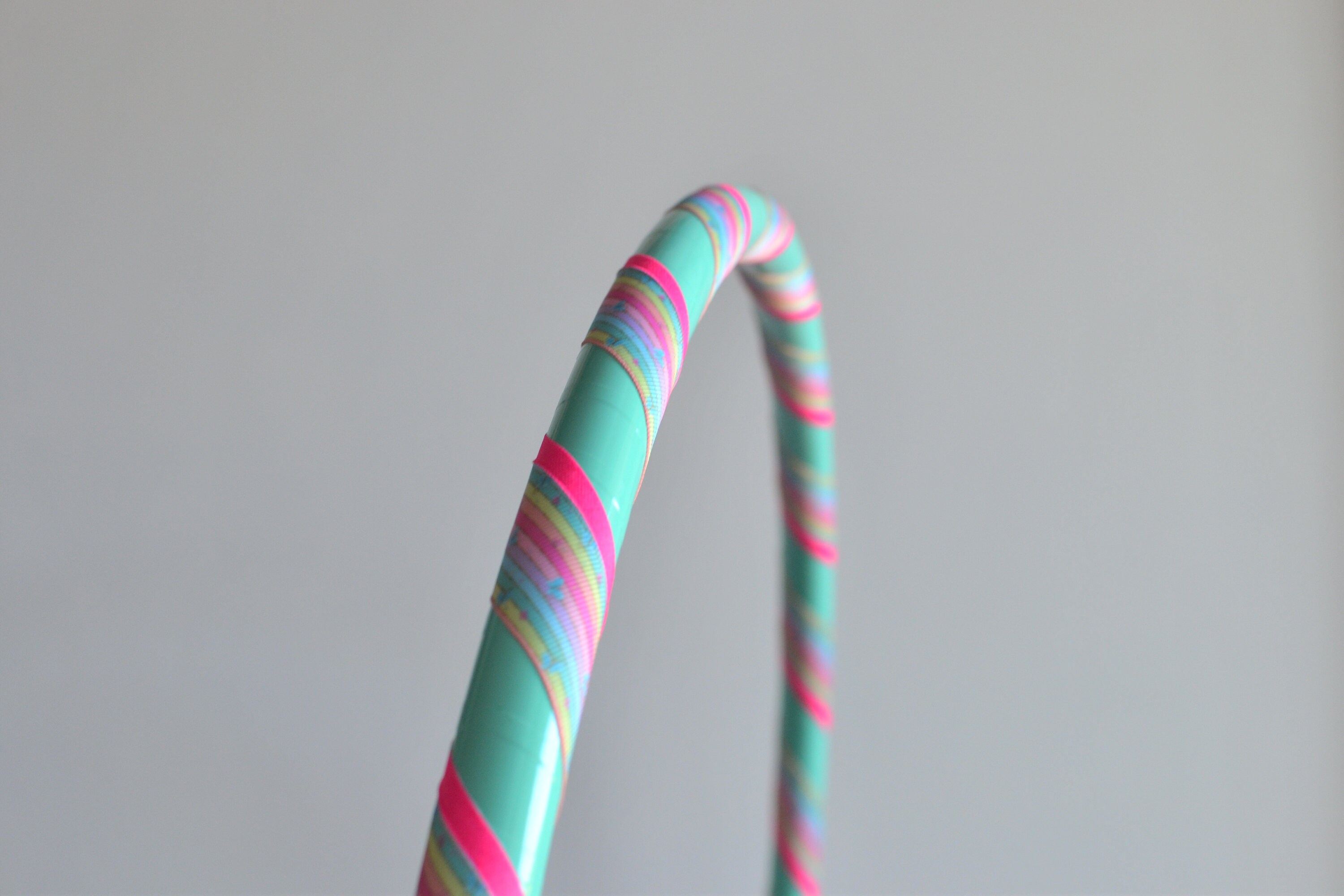 Hula hoop for kids 3-6 years old, 60cm, mint with butterflies