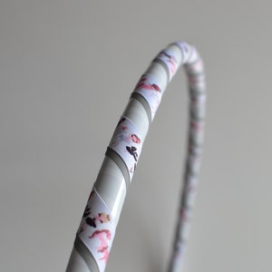 Hula hoop for kids 3-6 years old, 60cm, white with ballerinas