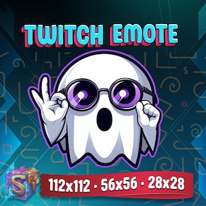 Twitch Ghost Emote, Twitch Streamer Emote, Ready to use, Animated Emote, for Twitch, Discord and More