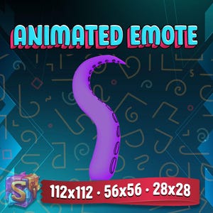 Cute Cctopus  Emote, Twitch Streamer Emote, Ready to use, Animated Emote, for Twitch, Discord and More