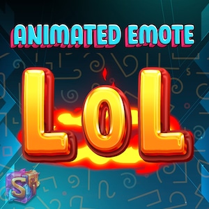 Geanimeerde Fire LOL Emote, Twitch Streamer Emote, klaar voor gebruik, geanimeerde Emote, voor Twitch, Discord en
