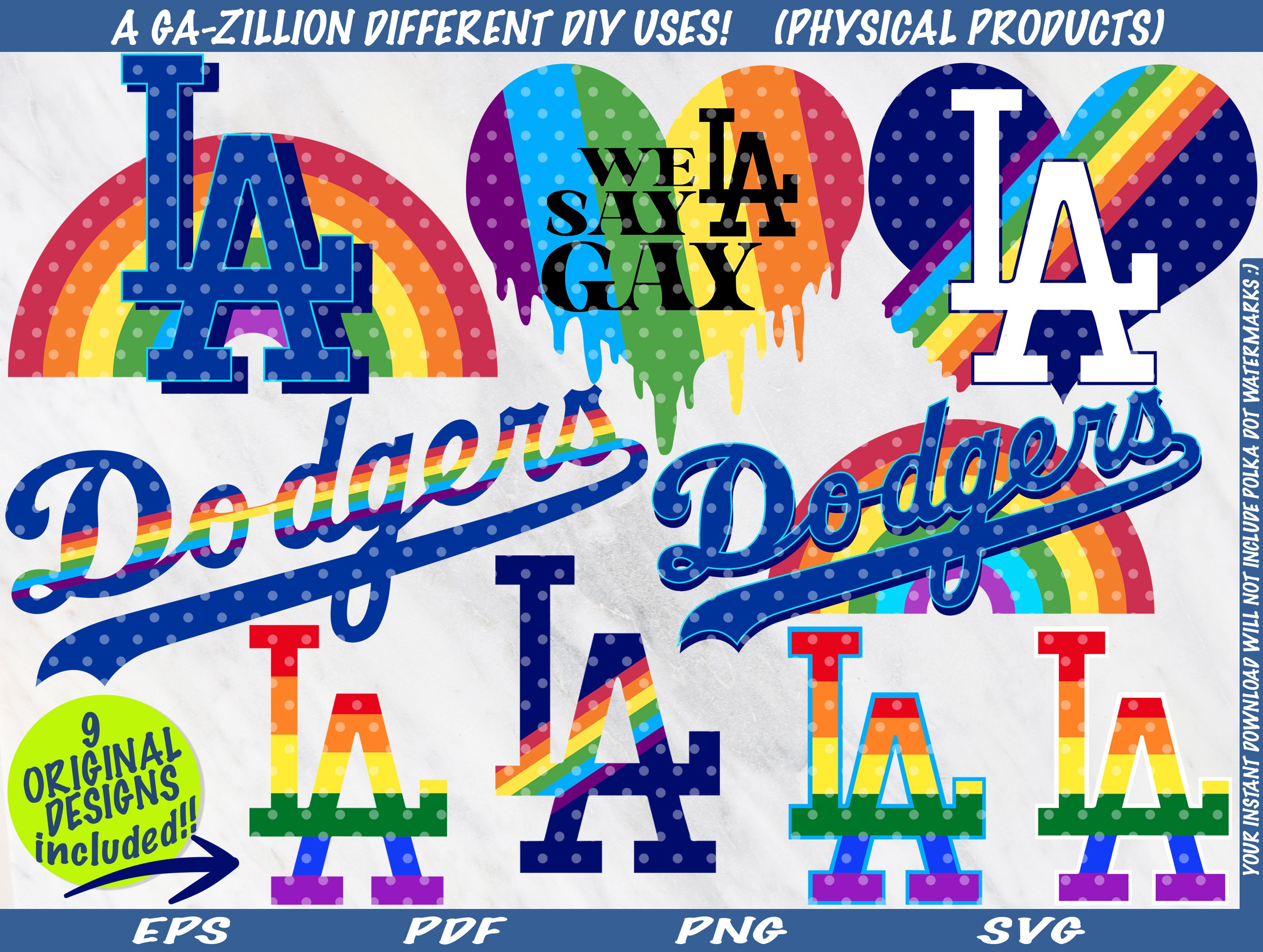 LA Pride Svg Lgbtq Rainbow Png Los Angeles Gay Clipart Cut 