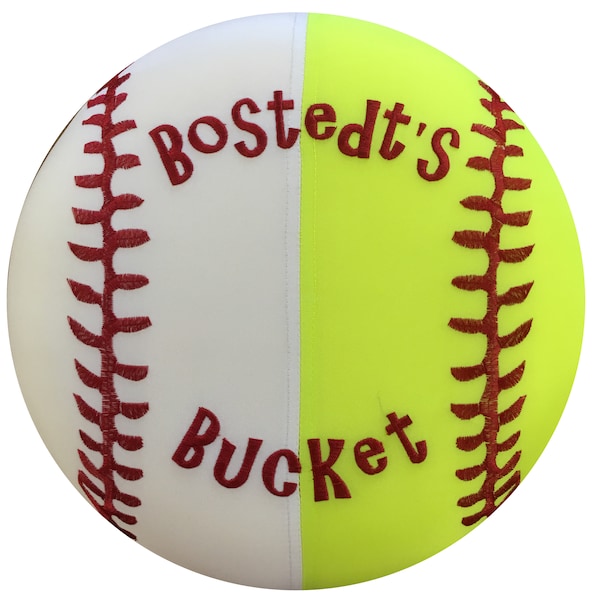 Baseball/Softball Bucket Seat with Text