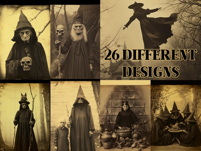 Victorian Witches Junk Journal Kit PRINTABLE Vintage Oddities Photos ...