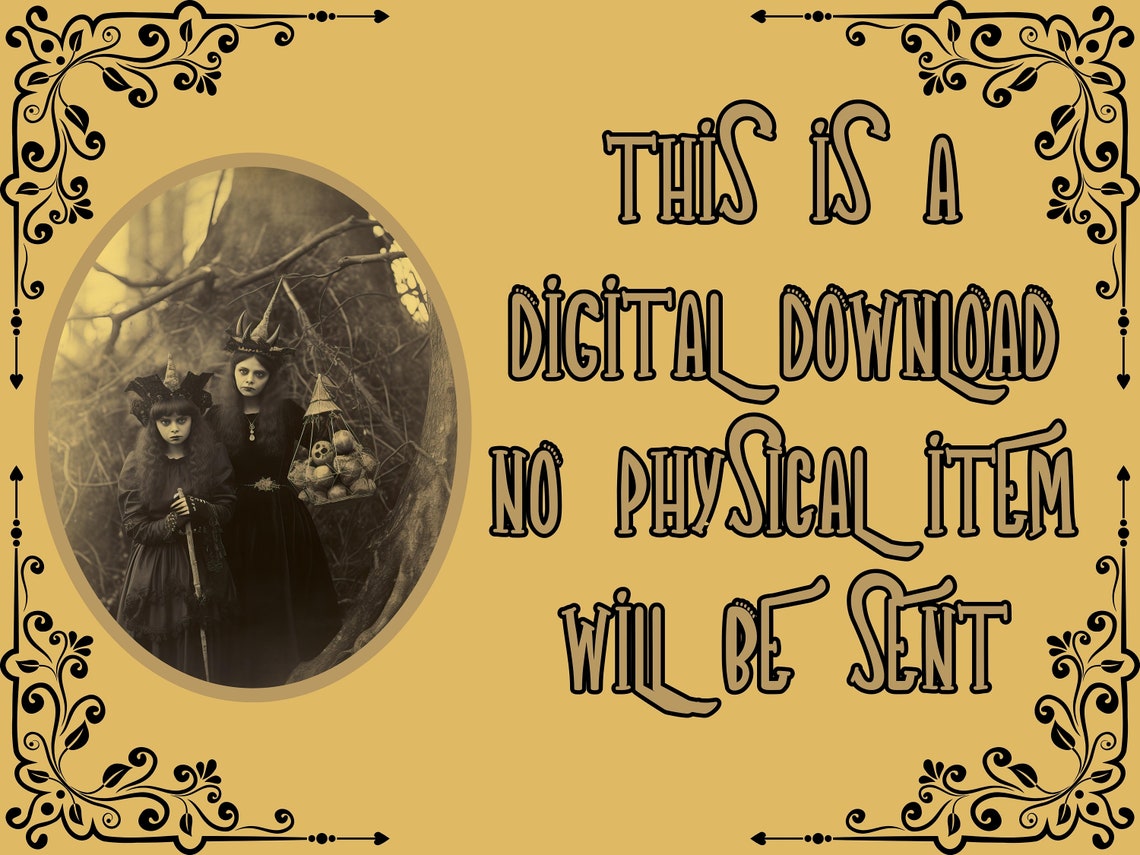 Victorian Witches Junk Journal Kit PRINTABLE Vintage Oddities Photos ...