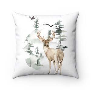 Woodland Deer PNG Digital Download pillow print