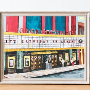 It's Saturday in Athens - Georgia Theater Print