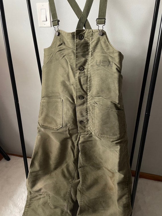 1940s USN Deck Overall Pants US Navy