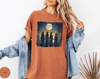 Vintage Witch Comfort Colors Shirt, Girls Night Out Shirt, Funny Witch Shirt, Halloween Women Shirt, Witchy Vibes Shirt, Vintage Shirt