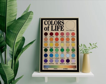 Impresión de colores de la vida