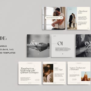 Mental Health Instagram Templates | Editable Canva Carousel Posts for Therapists & Psychologists | Social Media Templates image 9