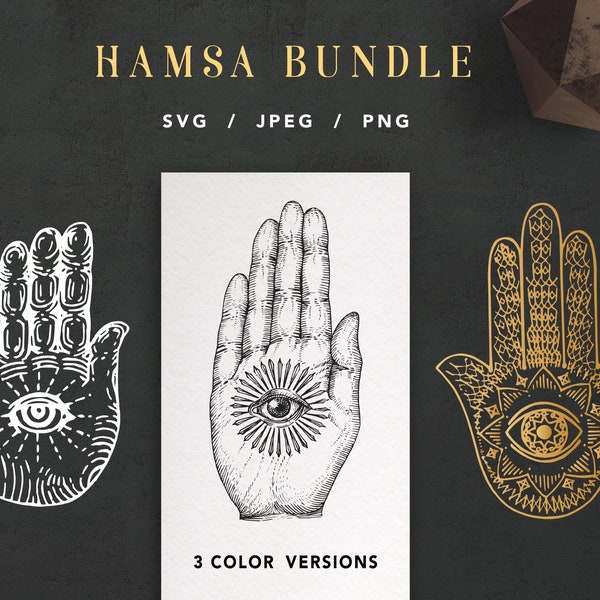 Hamsa SVG Bundle, Hamsa Hand svg, Evil Eye Bundle SVG, Hamsa hand png, Turkish eye, Eye of protection PNG, Hamsa cut files, Hamsa vector svg