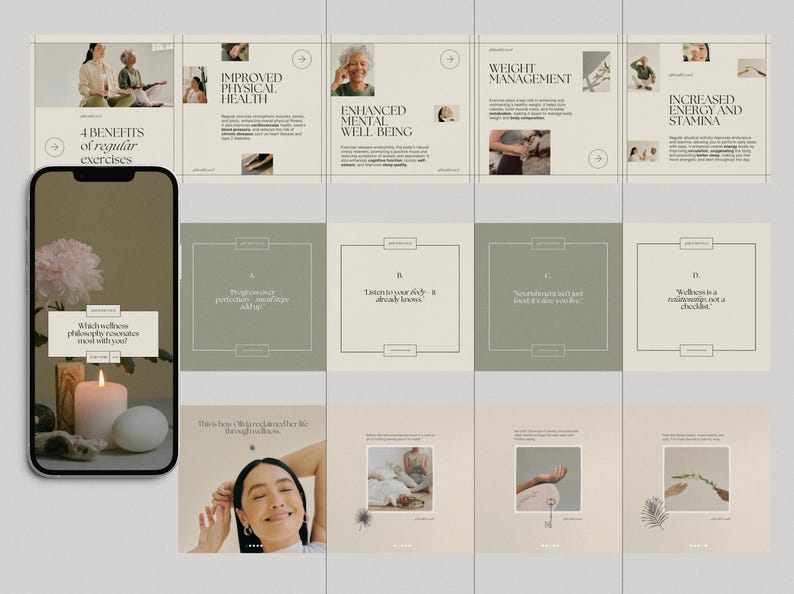 May include: A collage of images promoting the benefits of regular exercise. The images feature people of different ages and backgrounds, and the text highlights the positive effects of exercise on physical and mental health, weight management, and energy levels.