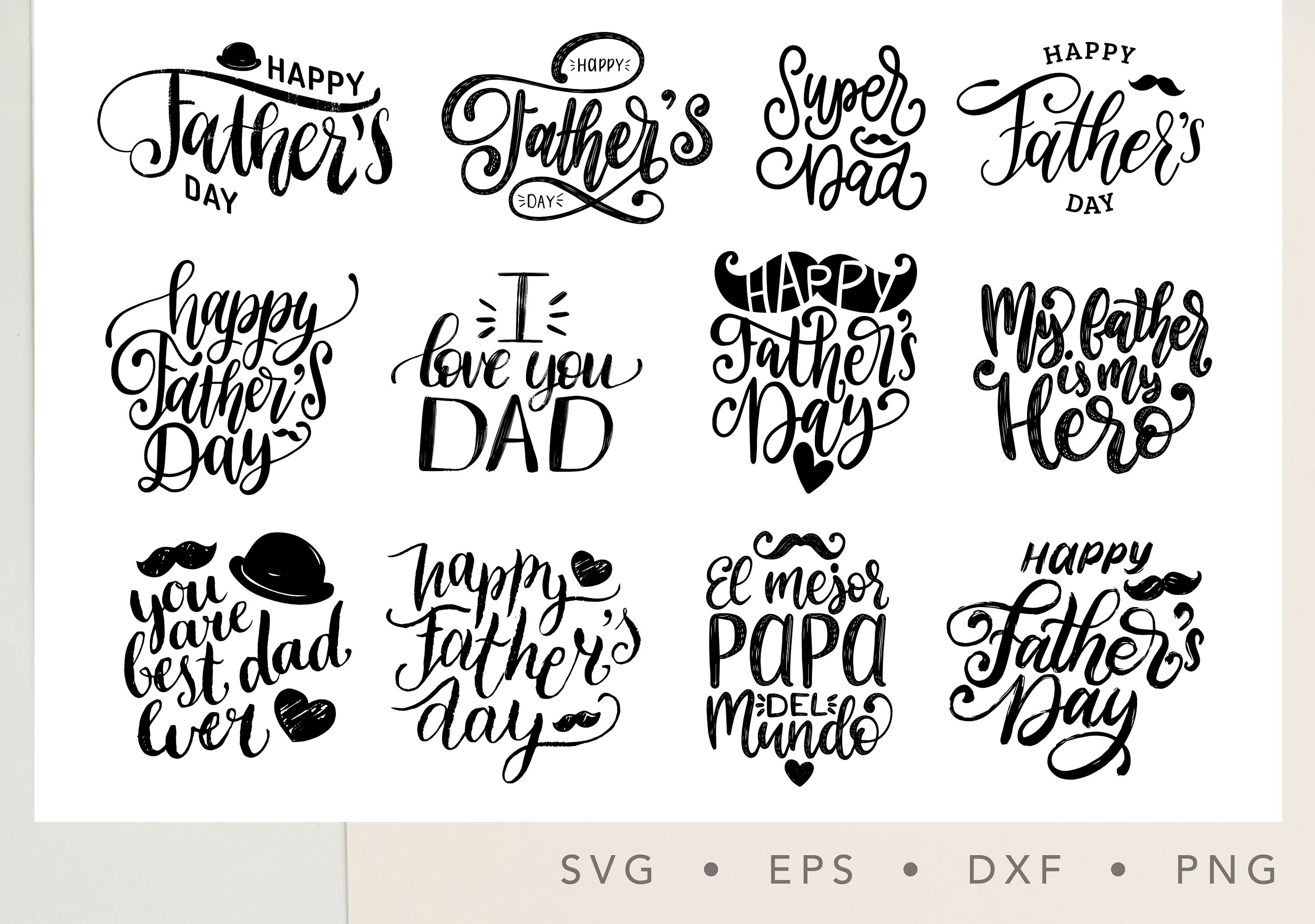 Best Dad Ever Svg Fathers Day Svg Bundle Papa Svg Dad Svg - Etsy