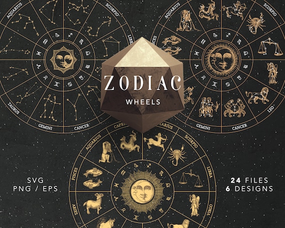 Zodiac SVG, Zodiac wheel SVG, Astrology Wheel Constellations clipart, Wheel of the year, Celestial Map, Horoscope Circle, Zodiac PNG