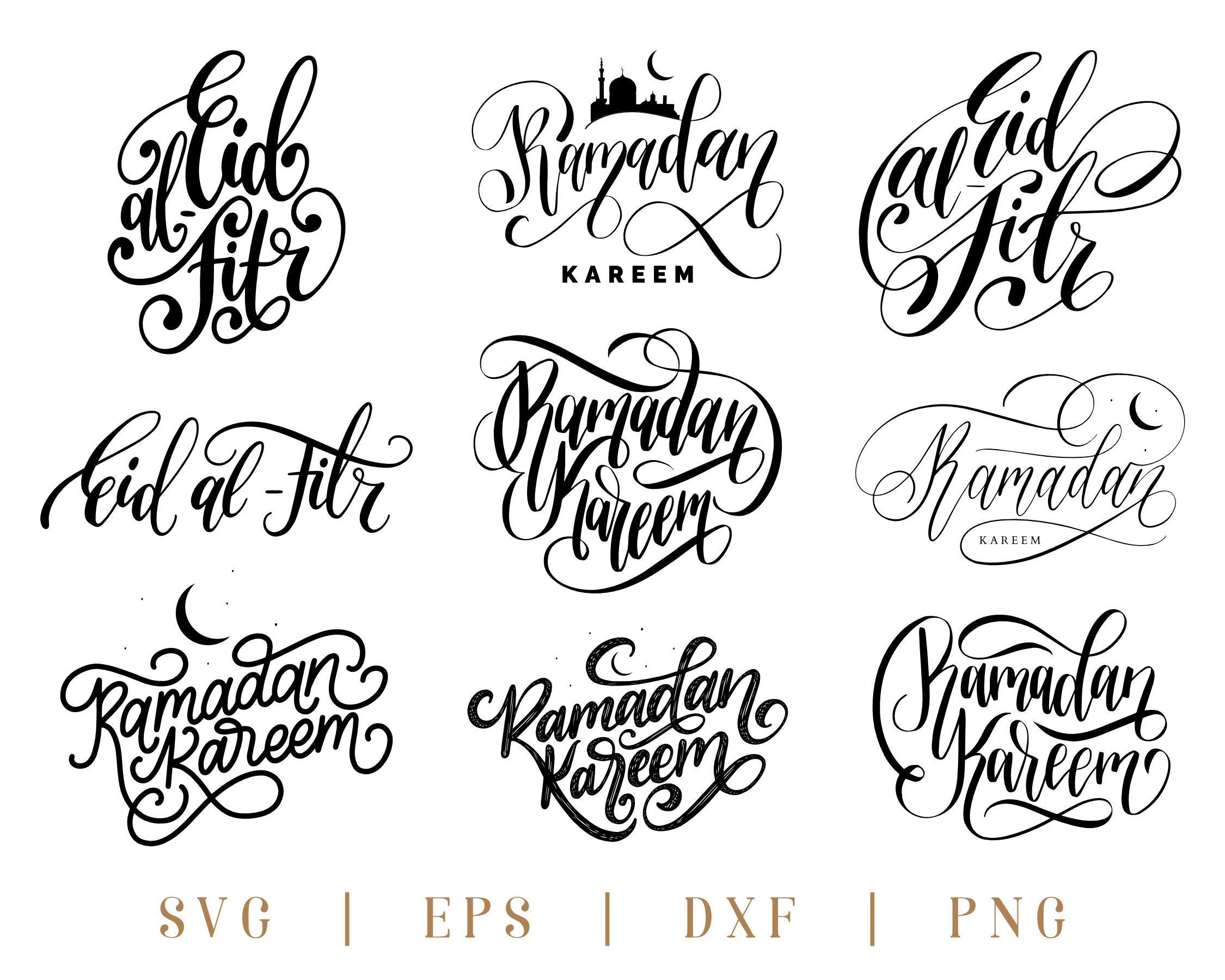 Ramadan Kareem SVG Bundle, Ramadan Svg, Eid Mubarak, Eid Al Fitr