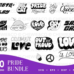 Paquete de svg de orgullo gay, decir gay svg, orgullo svg, lgbtq svg, orgullo gay png, lgbt svg, camisa de orgullo gay svg, arco iris svg, archivos de corte svg para cricut