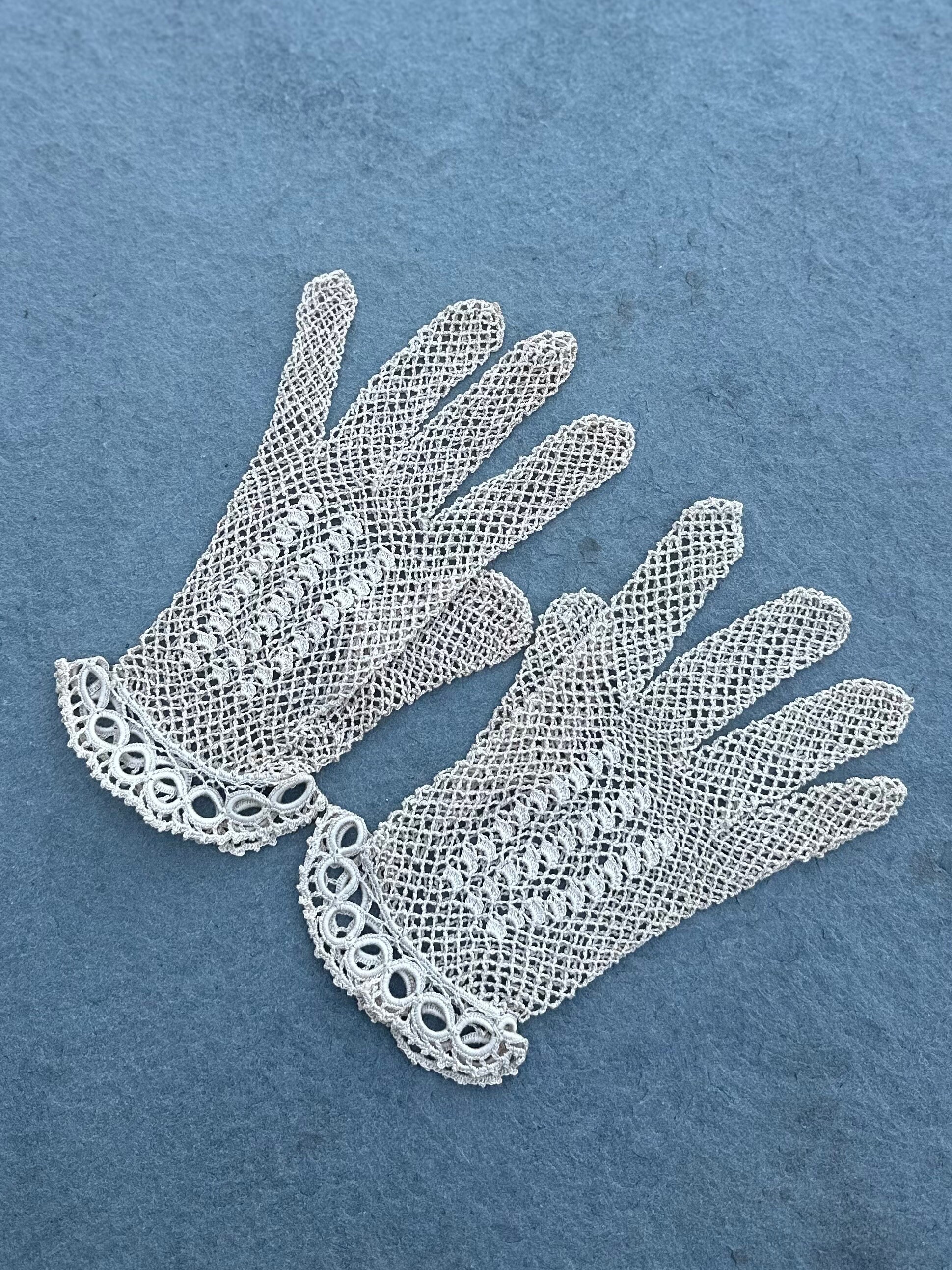Beige Lace Gloves - Etsy
