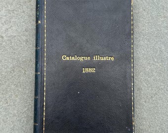 Antique 1882 Catalogue Illustre du Salon Art Book F.G. Dumas 400 Illustrations French