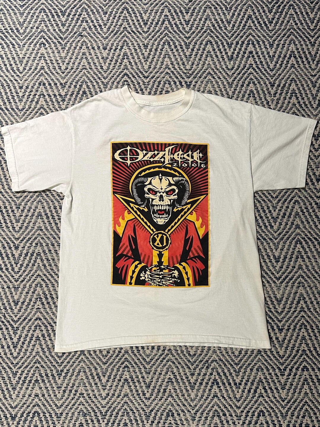 Vintage Y2K 2006 Ozzfest Ozzy Osbourne Tour White Graphic Tee - Etsy