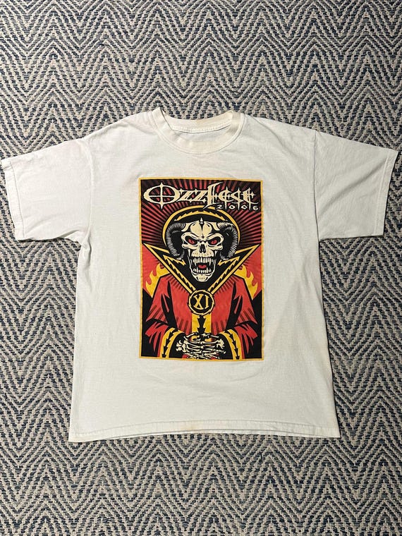 Vintage Y2K 2006 Ozzfest Ozzy Osbourne Tour White Graphic Tee - Etsy