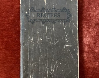 vintage 1927 Recipes for Instruction in Domestic Science, livre de poche par Emma L. Morrow Rochester, N.Y.