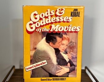 Vintage 1973 Dioses y diosas de las películas de John Kobal Libro de tapa dura con sobrecubierta original / Viejas estrellas de cine de Hollywood
